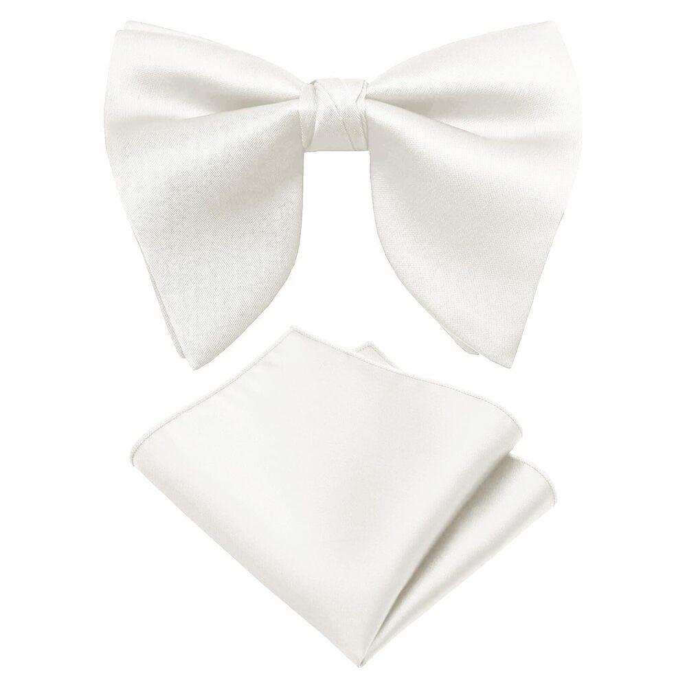 9405 Oversized Bow Ties , Pre Tied Clip on 's Black Bowtie for Wedding